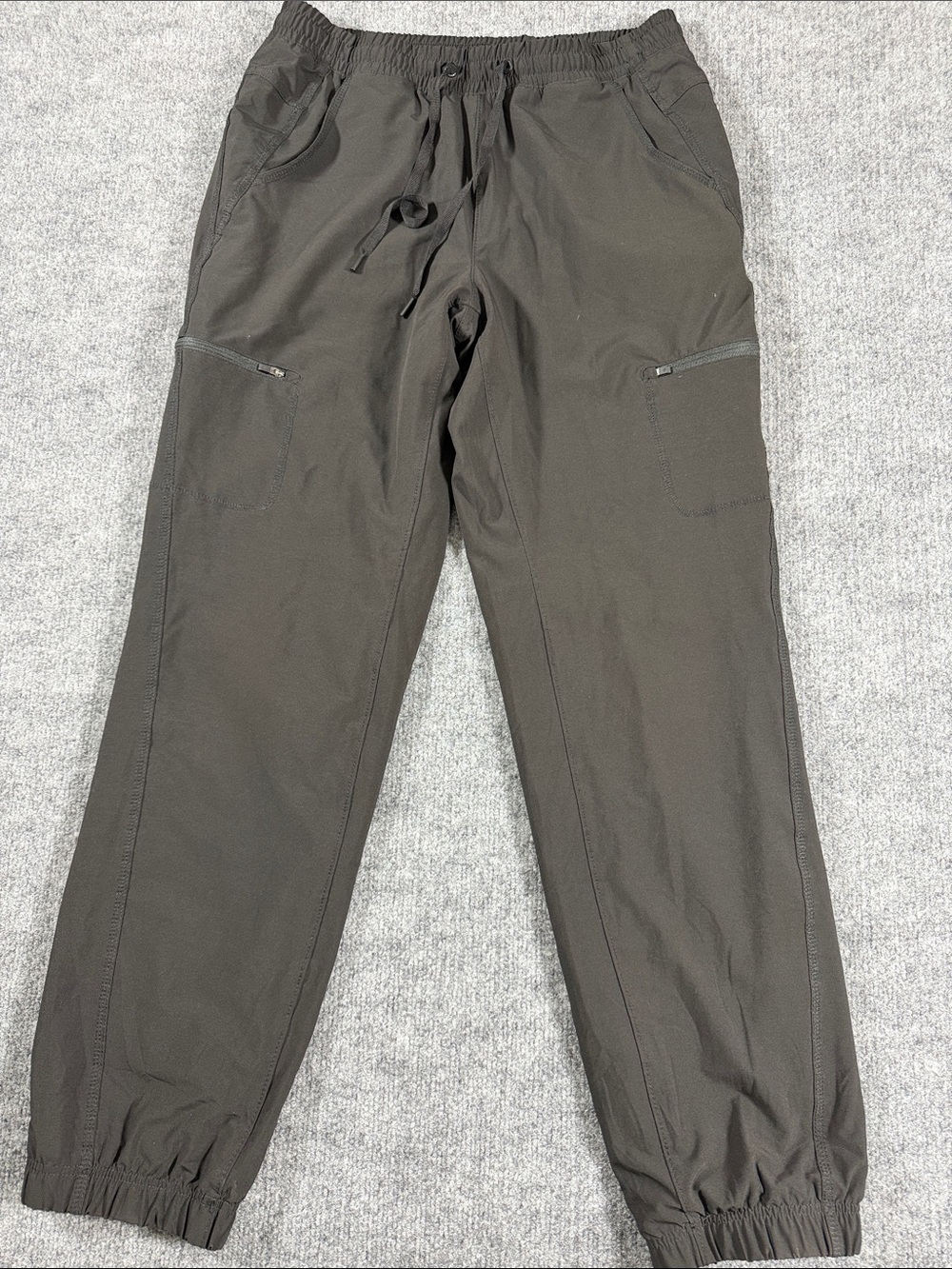 Eddie Bauer Jogger Pants Polar Fleece Lined Womens Black Pull On Winter